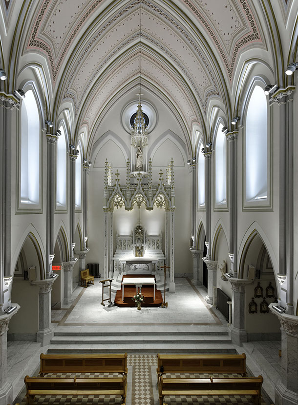 Carmel de Montréal, restauration de la chapelle. Photo Pierre Bélanger